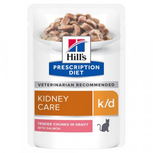 Hill’s Prescription K/D Kidney Care Katzen-Nassfutter Lachs 1 Karton (12 x 85 g)