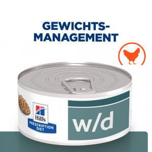 Hill's Prescription Diet W/D Multi-Benefit Katzenfutter mit Huhn (Dose)