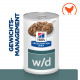 Hill's Prescription W/D Diabetes Care Nassfutter für Hunde mit Huhn (Dose)