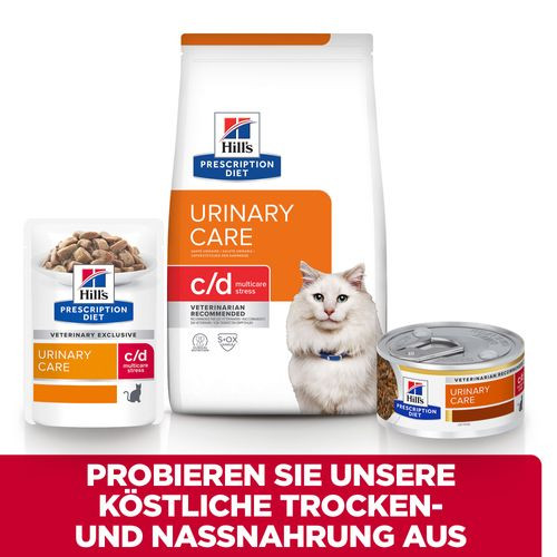 Hill’s Prescription Diet C/D Urinary Stress Stoofpotje 82 g blik kattenvoer