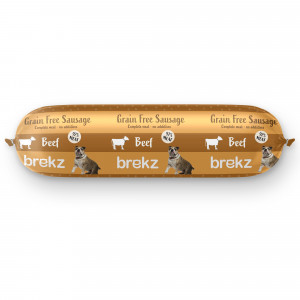 Brekz getreidefreie Wurst für den Hund Rind und Huhn (600 g) Pro 2 Stück