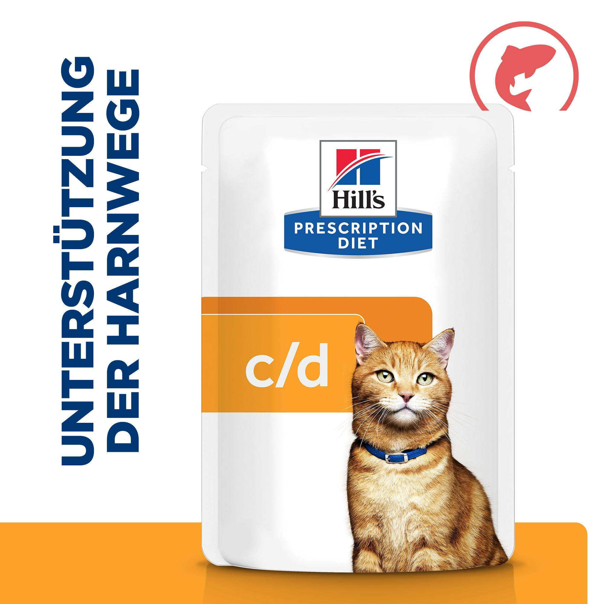 Hill's Prescription C/D Multicare Urinary Care mit Lachs Katzen-Nassfutter (Frischebeutel)