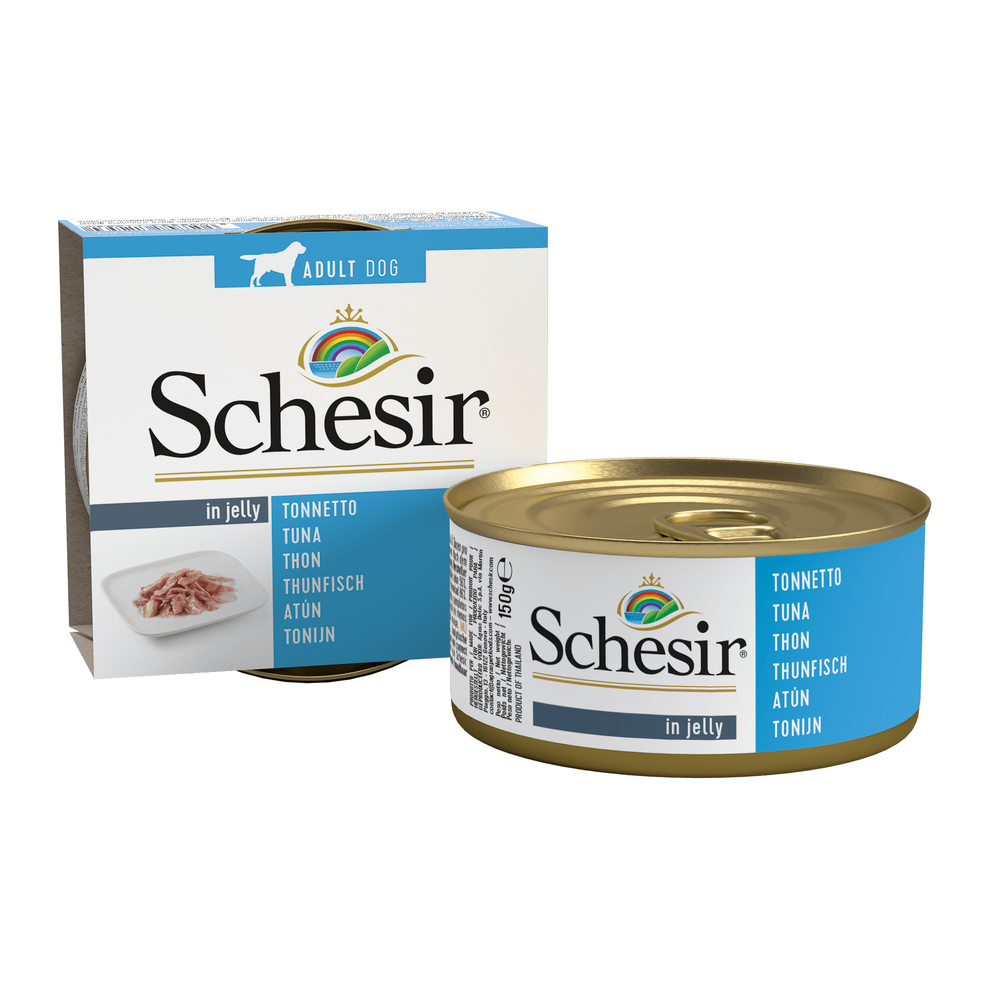 Schesir Thunfisch Nassfutter für Hunde