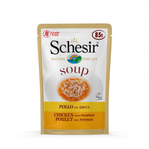 Schesir Cat Soup Kip met Pompoen