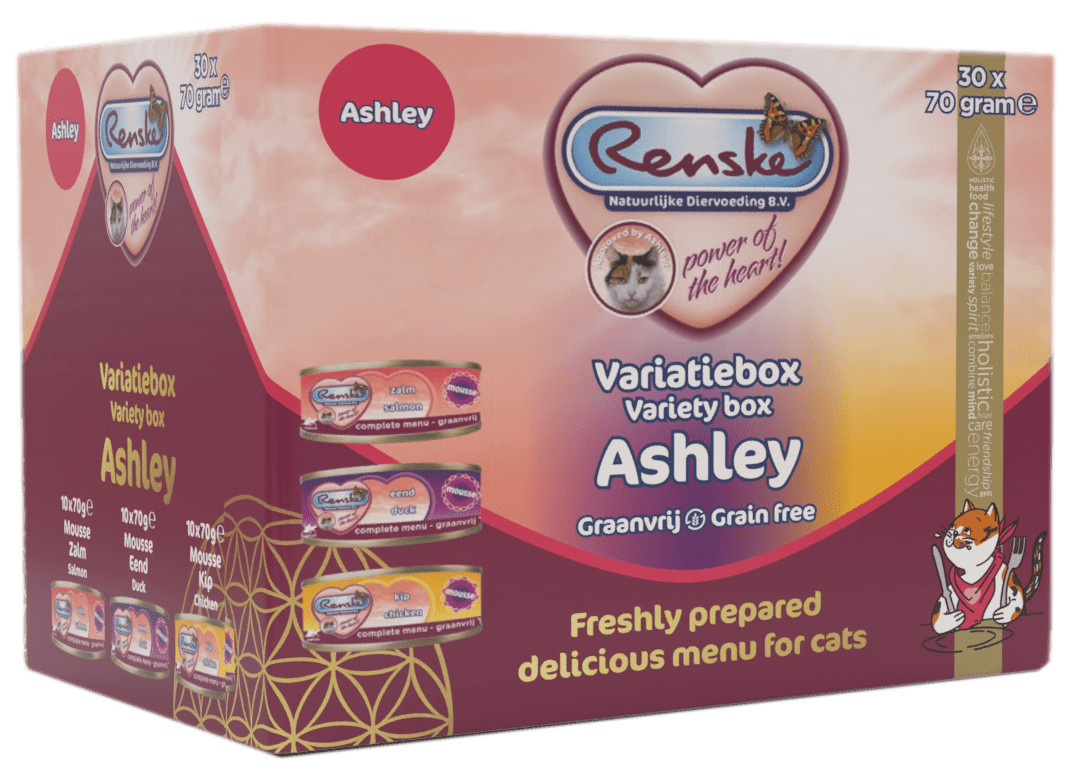 Renske Mousse Variatie box ASHLEY kattenvoer (30x70gr)