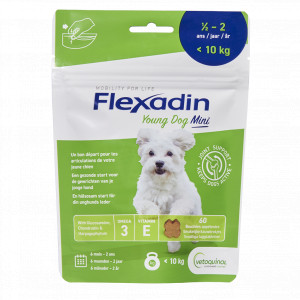 Flexadin Young Dog Mini Joint Support (60 Kaubonbons) 2 x 60 Tabletten