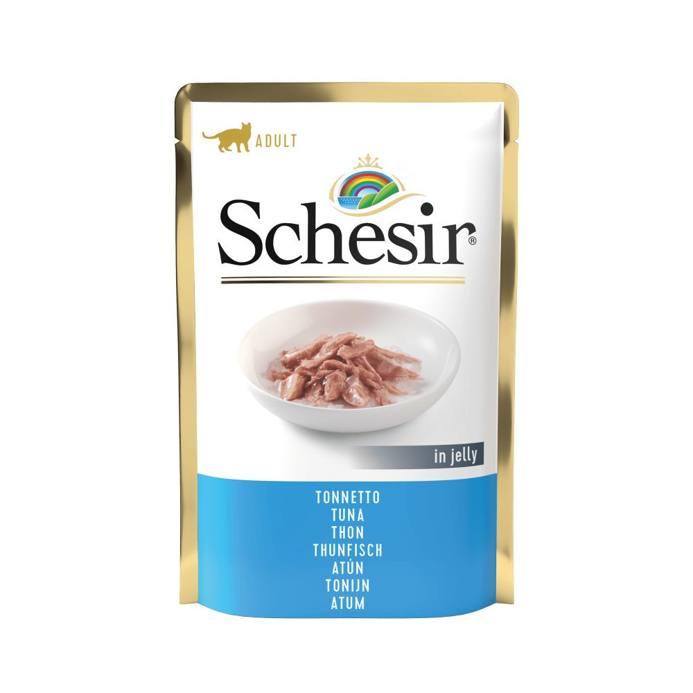 Schesir tonijn (jelly) natvoer kat (zakjes 85 g)