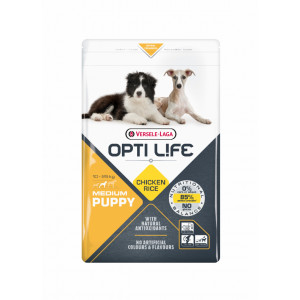 Opti Life Puppy Medium Hundefutter mit viel Huhn&Reis