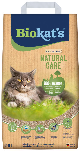 Biokat‘s Natural Care klontvormend kattengrit 30L
