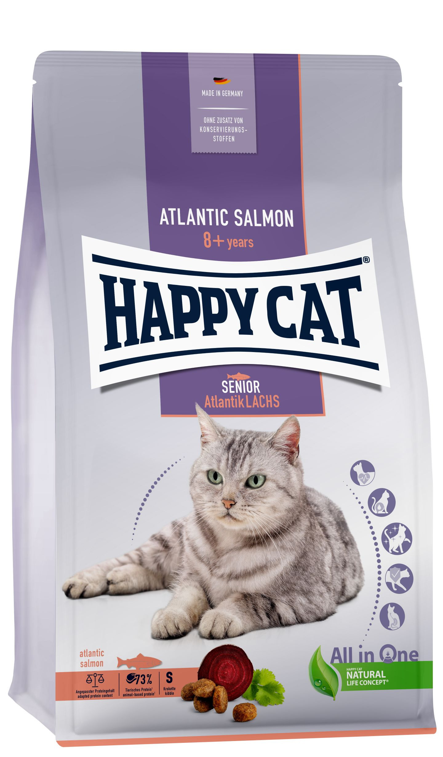 Happy Cat Best Age Senior met Atlantische zalm kattenvoer