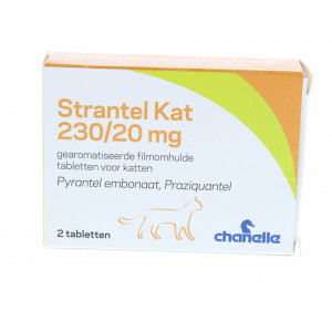 Strantel Katze Entwurmungstabletten für die Katze 2 Tabletten
