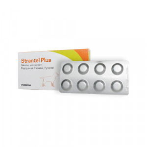 Strantel Plus Entwurmungstabletten für den Hund 8 Tabletten