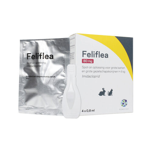 Feliflea 80 mg Spot-on oplossing voor hond, kat en konijn (vanaf 4kg)