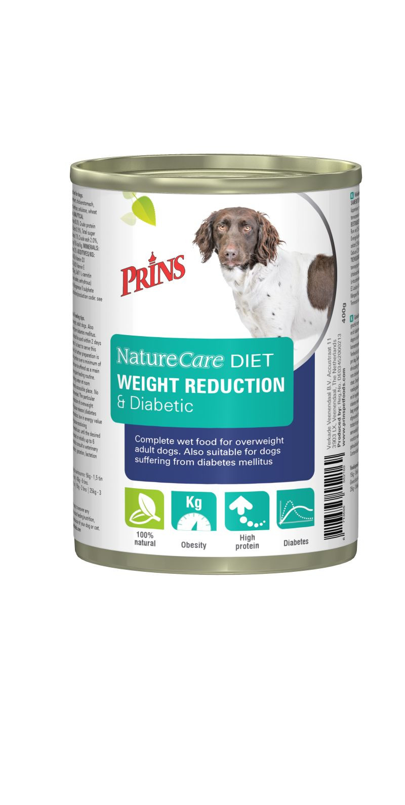 Prins NatureCare Diet Weight Reduction & Diabetic natvoer hond
