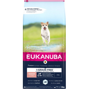 Eukanuba Senior Small & Medium mit Meeresfisch getreidefreies Hundefutter 2 x 12 kg