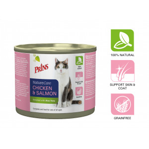 Prins NatureCare Kip & Zalm kattenvoer
