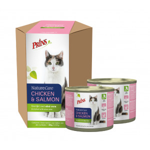 Prins NatureCare Kip & Zalm kattenvoer