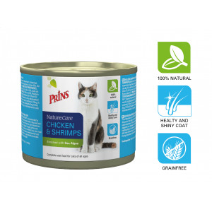 Prins NatureCare Kip & Garnalen kattenvoer