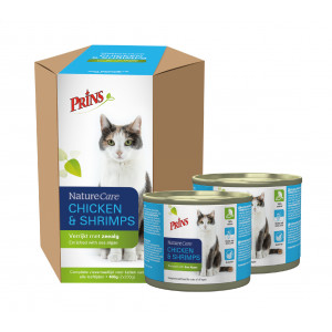 Prins NatureCare Kip & Garnalen kattenvoer