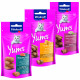 Vitakraft Cat Yums Kombi Lachs, Käse, Leber Katzensnack (3 X 40g)