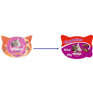 Whiskas Knuspertaschen mit Rind