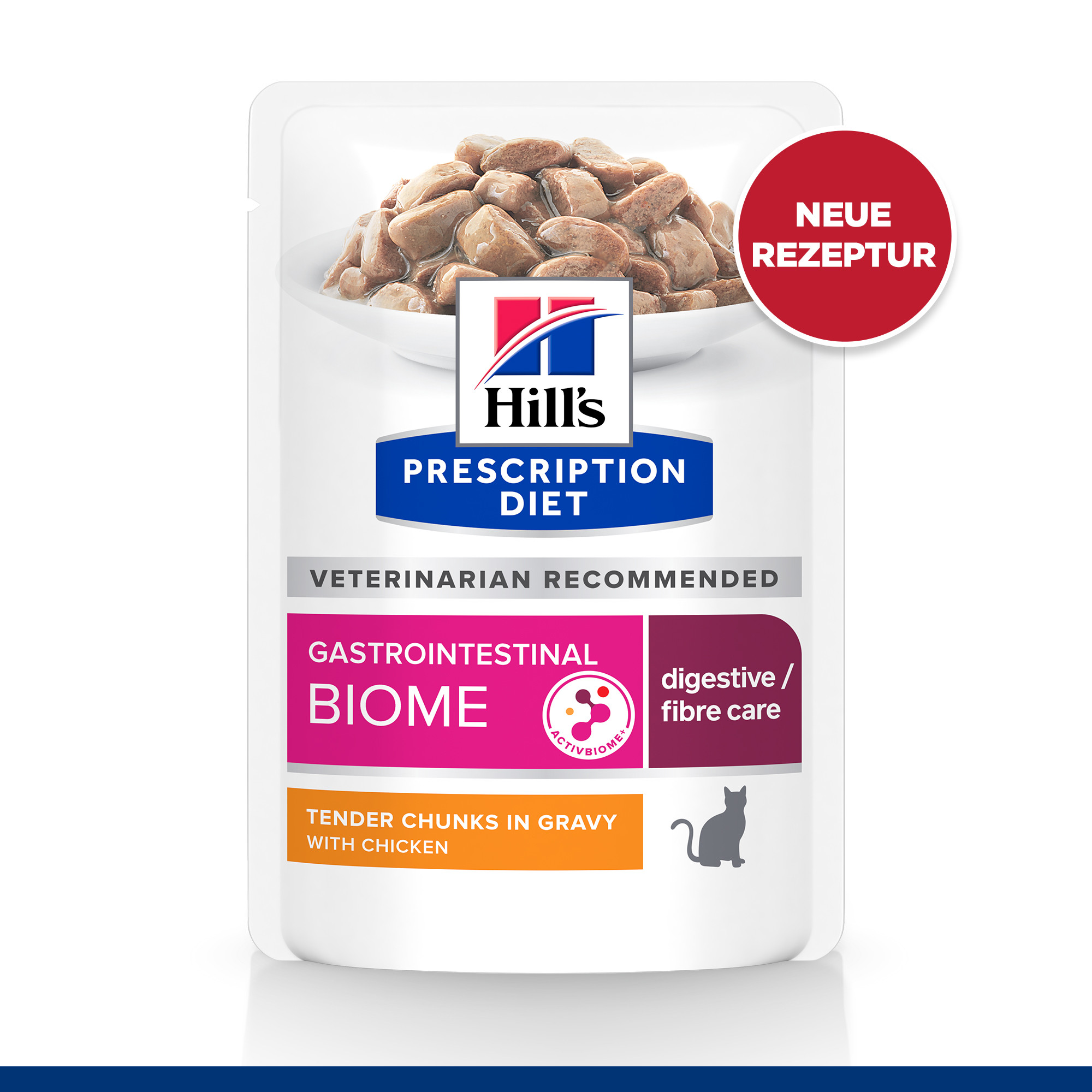 Hill's Prescription Diet Gastrointestinal Biome natvoer kat met kip maaltijdzakje