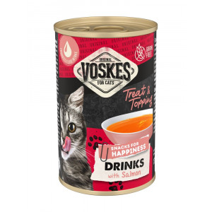 Voskes Drink met zalm kattensnack (135 ml)