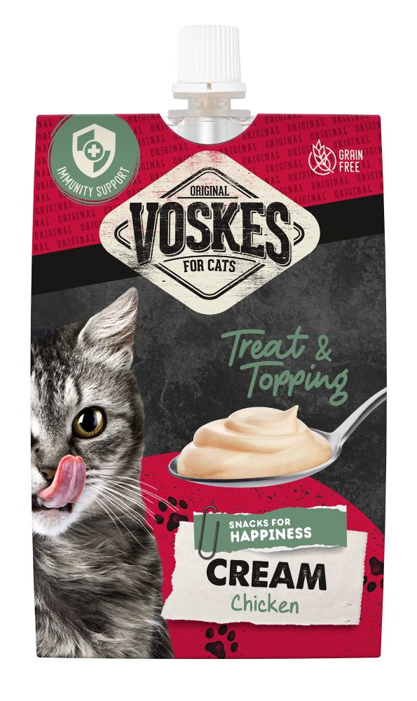 Voskes Cream kip kattensnack (90 g)