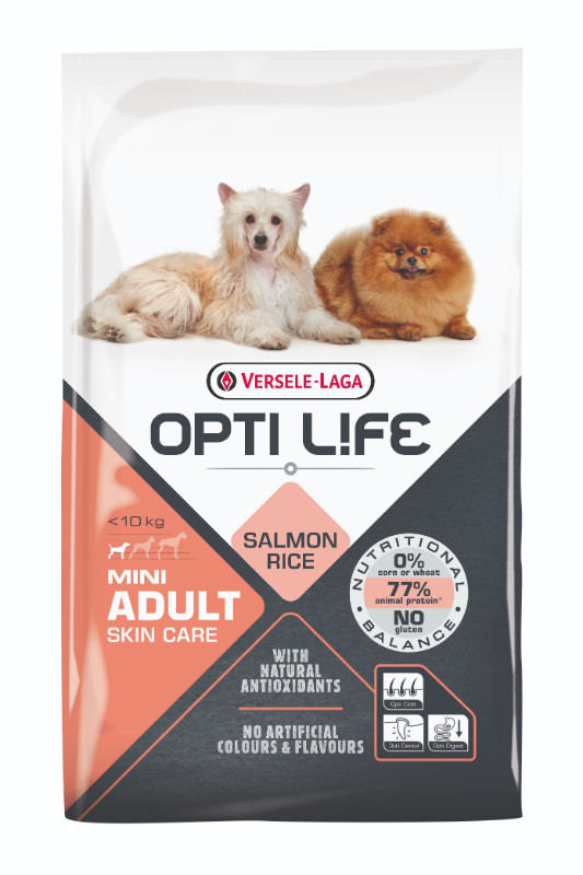 Opti Life Mini Adult Skincare Hundefutter