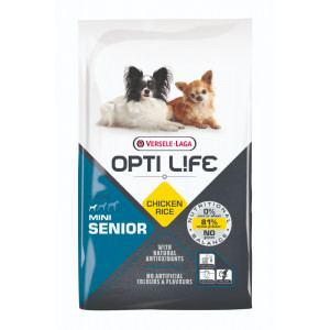 Opti Life Senior Mini Hundefutter mit viel Huhn&Reis