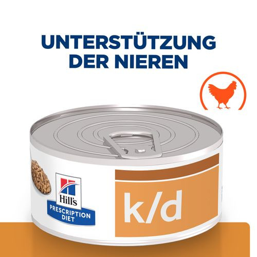 Hill's Prescription Diet K/d Stoofpotje kip & groenten kattenvoer 82g