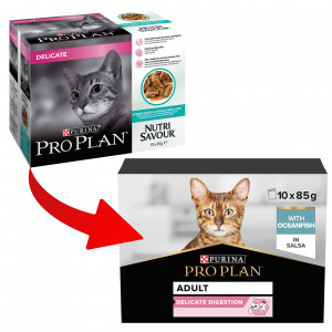 Pro Plan Delicate Ozeanfisch 85 g Pouches Katzenfutter
