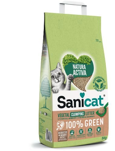 Sanicat Natura Activa 100% Green kattenbakvulling