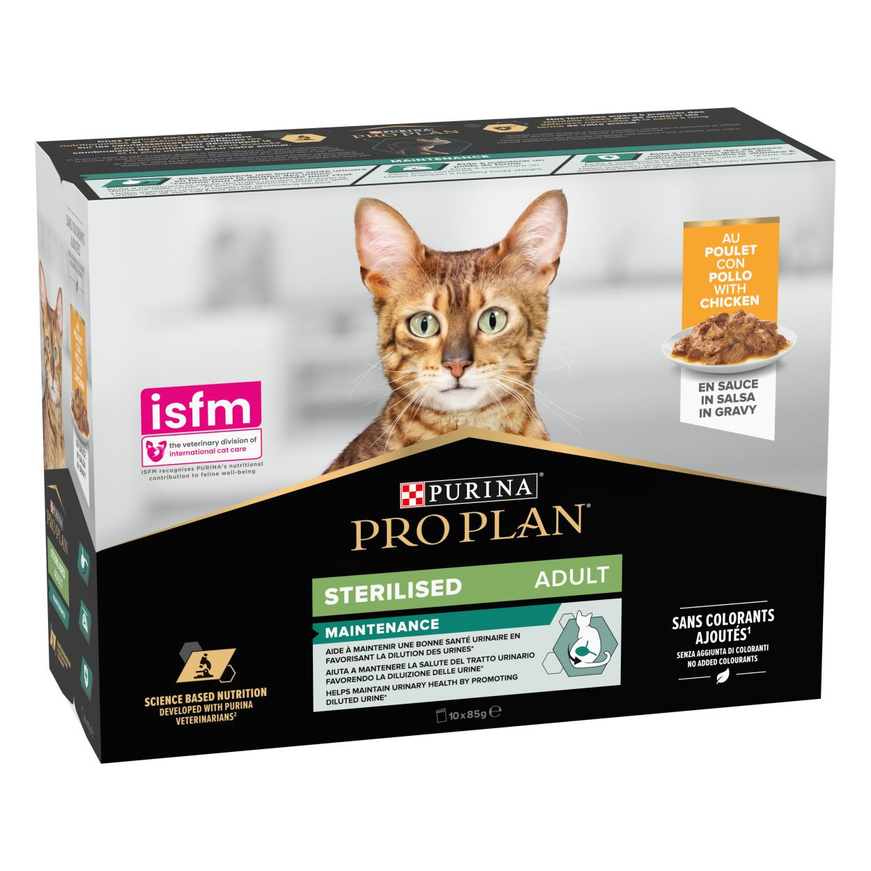 Pro Plan Sterilised Nutrisavour Huhn Katzen-Nassfutter (10 x85 g)