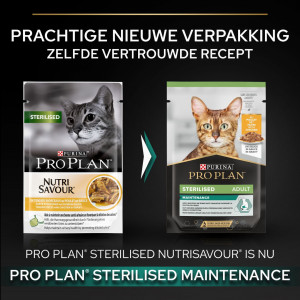 Pro Plan Sterilised Nutrisavour Huhn Katzen-Nassfutter (10 x85 g)