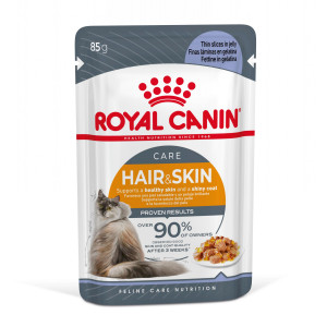 Royal Canin Hair & Skin Care in Gelee Katzen-Nassfutter (12x85g)
