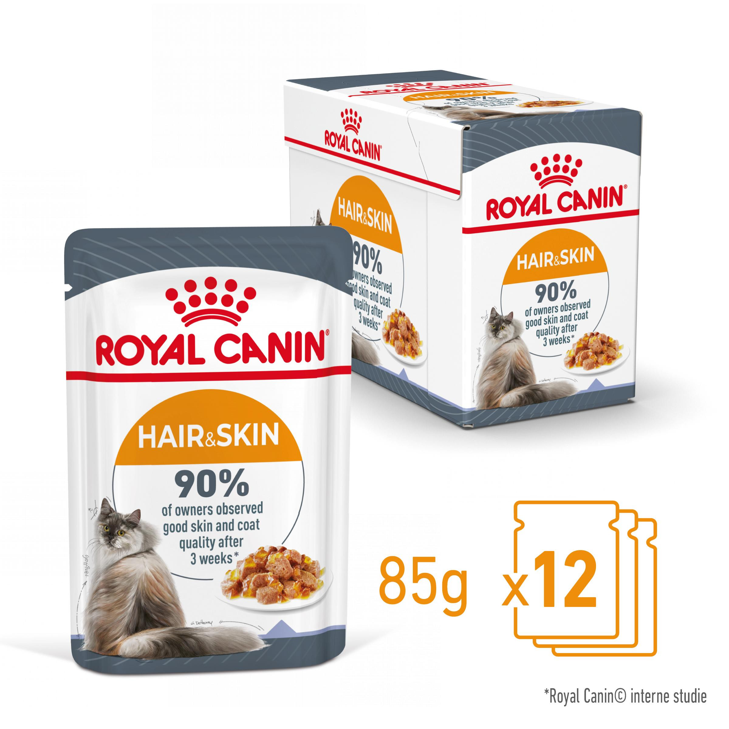 Royal Canin Hair & Skin Care in jelly natvoer kat (12x85 g)