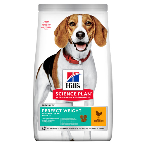 Hill's Adult Perfect Weight Medium Huhn Hundefutter