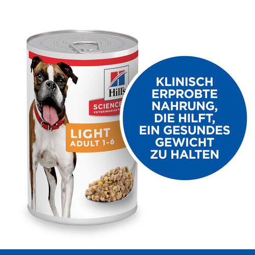 Hill's Adult Light Hunde-Nassfutter (Dosen 370 gr)