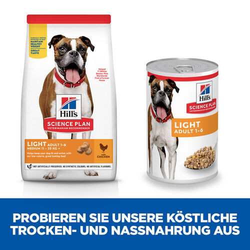 Hill's Adult Light Hunde-Nassfutter (Dosen 370 gr)