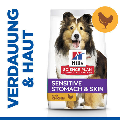 Hill's Adult Sensitive Stomach & Skin Medium Huhn Hundefutter
