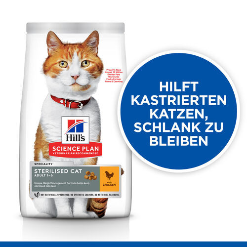 Hill's Science Plan Adult Sterilised Cat mit Huhn Katzenfutter