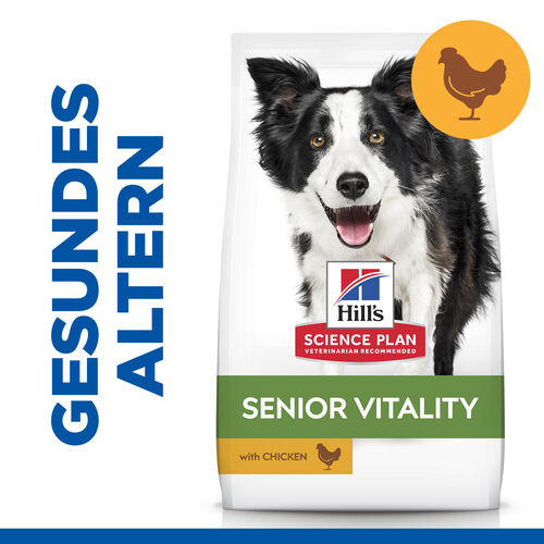 Hill's Mature Adult Senior Vitality Medium Huhn Hundefutter