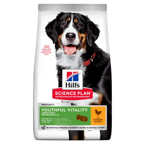 Hill's Mature Adult Senior Vitality Large Breed Huhn Reis Hundefutter