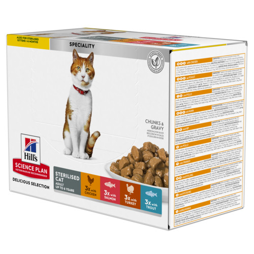 Hill’s Adult Sterilised Cat Multipack Katzen-Nassfutter 85g