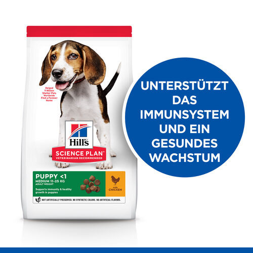 Hill's Puppy Medium mit Huhn Hundefutter