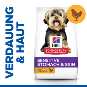 Hill´s Adult Sensitive Stomach & Skin Small & Mini Huhn Hundefutter
