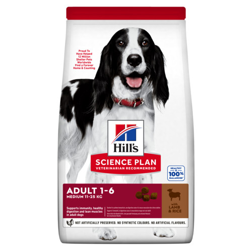 Hill's Adult Medium Lamm & Reis Hundefutter