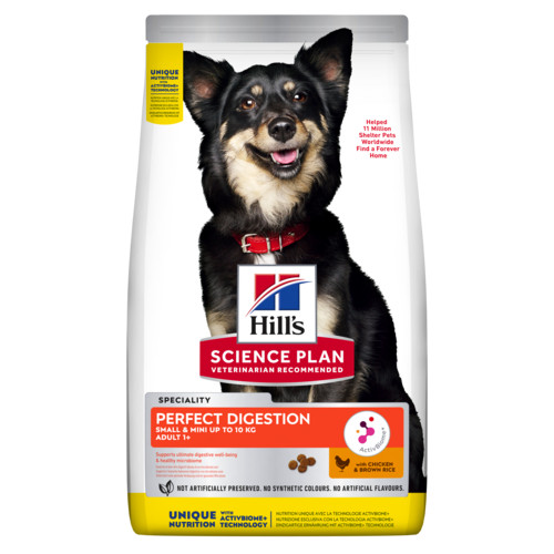 Hill's Adult Perfect Digestion Small&Mini mit Huhn & braunem Reis Hundefutter