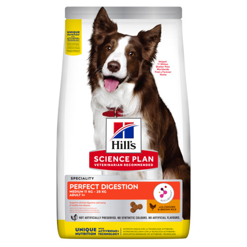 Hill's Adult Perfect Digestion Medium mit Huhn & braunem Reis Hundefutter